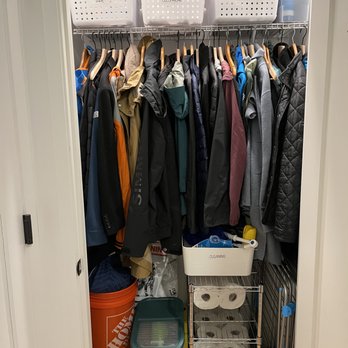 Declutterize With Dawn - Entry way closet - Home Organization Near Me