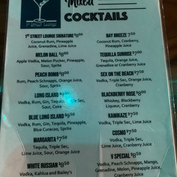 1st Street Lounge - Drink menu - Lounges Near Me - Sanford, Florida 1st Street Lounge - Drink menu - Lounges Near Me - Sanford, Florida