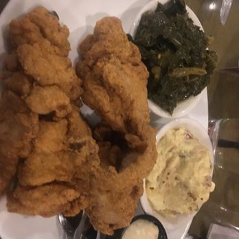Kelsey's - fried whiting fish with collard greens & potato salad. was great - Soul Food Near Me - Atlantic City, New Jersey Kelsey's - fried whiting fish with collard greens & potato salad. was great - Soul Food Near Me - Atlantic City, New Jersey