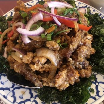 Siam Classic - Ped Kra Prao (Crispy Duck) - Thai Near Me - Manassas, Virginia