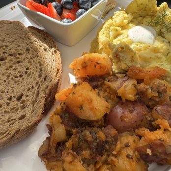 Fambrini's Cafe - Soft scramble with pecorino romano and herbs - Sandwiches Near Me - Palo Alto, California Fambrini's Cafe - Soft scramble with pecorino romano and herbs - Sandwiches Near Me - Palo Alto, California