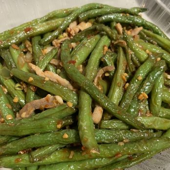 Purple Dot Cafe - 192. Mandarin Style Green Beans with Minced Pork - Dim Sum Near Me - Seattle, Washington Purple Dot Cafe - 192. Mandarin Style Green Beans with Minced Pork - Dim Sum Near Me - Seattle, Washington