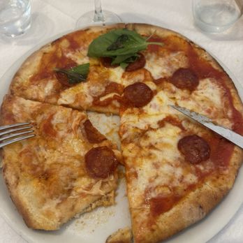 Al Cancelletto - Diavola pizza (so hungry I couldn't wait to take a bite!) - Italian Near Me - Amalfi, SA