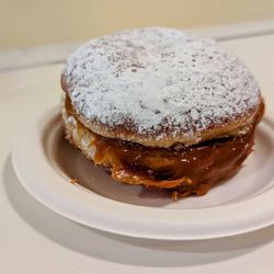 Polly’s Cafe - October 23, 2022; Donut w. caramel ($4).