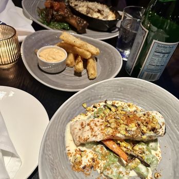 Continent Brooklyn - Lamb shank, Salmon and yucca fries. - Caribbean Near Me - Brooklyn, New York