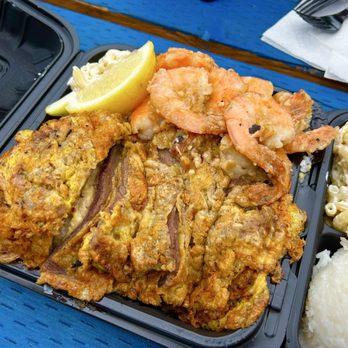 Grind Wit Tryz - Beef pancake and garlic shrimp - Filipino Near Me - Portland, Oregon