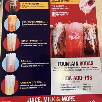 The Big Biscuit - Sodas menu - love the Western sodas! - Breakfast & Brunch Near Me - Overland Park, Kansas The Big Biscuit - Sodas menu - love the Western sodas! - Breakfast & Brunch Near Me - Overland Park, Kansas