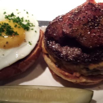 Au Cheval - Double with Bacon and a Fried egg! - Bars Near Me - Chicago, Illinois Au Cheval - Double with Bacon and a Fried egg! - Bars Near Me - Chicago, Illinois