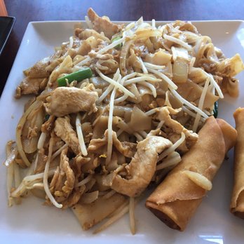 Tamee Thai Restaurant - Sesame noodle with chicken and spring rolls - Thai Near Me - Alameda, California Tamee Thai Restaurant - Sesame noodle with chicken and spring rolls - Thai Near Me - Alameda, California