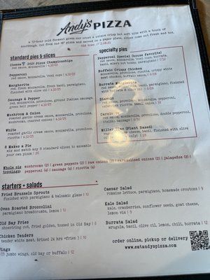 Menu photo 5 Andy's Pizza - Old Town Alexandria, VA Menu photo 5 Andy's Pizza - Old Town Alexandria, VA