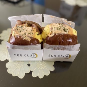Egg Club - Meat lovers and bacon and egg sandwich - Coffee & Tea Near Me - Toronto, Ontario