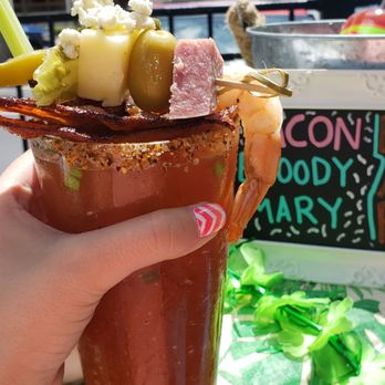 Clear Sky Cafe - Bloody Mary Bar which was great! - New American Near Me - Clearwater, Florida