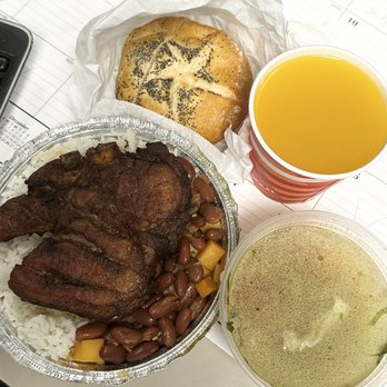 La Tia Rosa - Lunch Special: Chuleta Frita (Fried Pork Chop) w/ Rice & Beans, Sopa de Pollo & Passion Fruit Drink - Peruvian Near Me - Mamaroneck, New York La Tia Rosa - Lunch Special: Chuleta Frita (Fried Pork Chop) w/ Rice & Beans, Sopa de Pollo & Passion Fruit Drink - Peruvian Near Me - Mamaroneck, New York