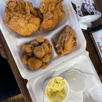 Quick Chic - 3 pc white, okra and potato salad - New American Near Me - Folkston, Georgia