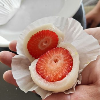 Two Ladies Kitchen - Strawberry Mochi, no red bean. - Bakeries Near Me - Hilo, Hawaii Two Ladies Kitchen - Strawberry Mochi, no red bean. - Bakeries Near Me - Hilo, Hawaii