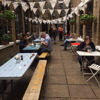 J+A Café - Nice outdoor seating area - Coffee & Tea Near Me - London, XGL