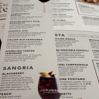 Carrabba's Italian Grill - Menu - Italian Near Me - Amherst, New York