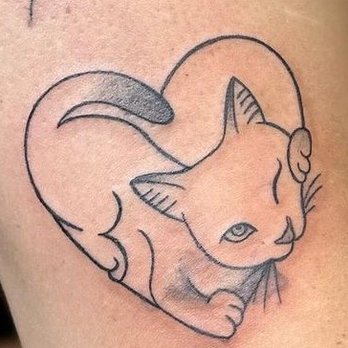 T92 Tattoo - cute cat tattoo - Tattoo Near Me - Jacksonville, Florida