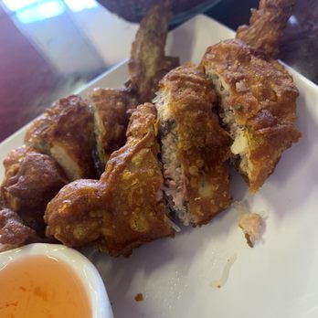 Asian Cafe - Stuffed chicken wing!! Yum!! - Thai Near Me - Sacramento, California