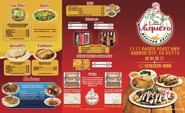 Menu photo 1 Vaquero Mexican Grill Harbor City, CA Menu photo 1 Vaquero Mexican Grill Harbor City, CA