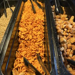 The River Restaurant & Lounge - Goldfish in the salad bar. Hell yeah.