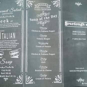 Sourdough & Co - Back of the menu. They take online orders and do catering too. - Sandwiches Near Me - Dublin, California Sourdough & Co - Back of the menu. They take online orders and do catering too. - Sandwiches Near Me - Dublin, California