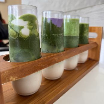 Vivot Craft Cafe - Matcha flight - Bubble Tea Near Me - Fullerton, California