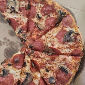 Domino's Pizza - "Extra" mushrooms. Otherwise tasty. But that is not 1.50 worth of mushrooms. - Pizza Near Me - Sweetwater, Texas
