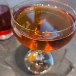 Amex Centurion Lounge - Whistle Pig Manhattan
