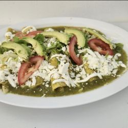 El Huarache Loco - Enchiladas Verdes