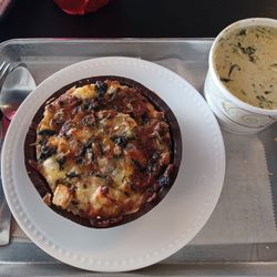 The Fifth Tier Baking Studio and Coffeehouse - Spinach and artichoke quiche with a cream of spinach soup. Loved all of it.