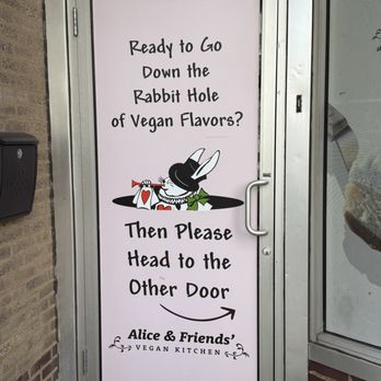 Alice & Friends' Vegan Kitchen - Door - Vegetarian Near Me - Chicago, Illinois Alice & Friends' Vegan Kitchen - Door - Vegetarian Near Me - Chicago, Illinois