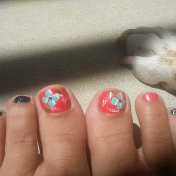 Bling Nails & Spa - Pictures of feet are awkward, but mine look amazing with this art!! - Nail Salons Near Me - Orange, California Bling Nails & Spa - Pictures of feet are awkward, but mine look amazing with this art!! - Nail Salons Near Me - Orange, California