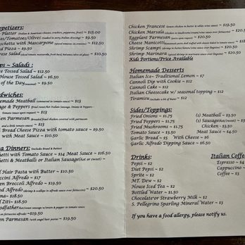 Nonna Lisas Kitchen - Menu - Italian Near Me - Plattsburgh, New York