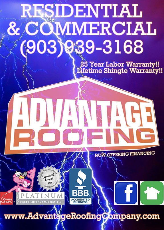 Slide of Advantage Roofing Company