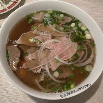 Saigon Noodle & Grill - P6. Rare Beef Eye Round, Brisket and Meatballs Noodle Soup - Vietnamese Near Me - Orlando, Florida Saigon Noodle & Grill - P6. Rare Beef Eye Round, Brisket and Meatballs Noodle Soup - Vietnamese Near Me - Orlando, Florida