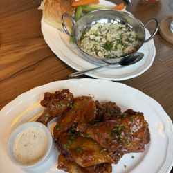 Whipped feta and wings