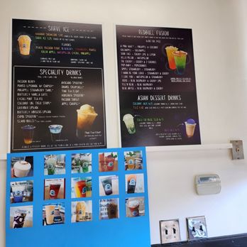 BubbleCups - the menu and prices on the wall - Shaved Ice Near Me - Santa Rosa, California BubbleCups - the menu and prices on the wall - Shaved Ice Near Me - Santa Rosa, California
