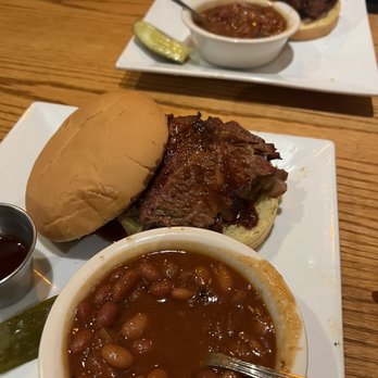 Bobby Q - Sliced BBQ Beef Brisket Sandwich and Ranch Beans - Barbeque Near Me - Phoenix, Arizona Bobby Q - Sliced BBQ Beef Brisket Sandwich and Ranch Beans - Barbeque Near Me - Phoenix, Arizona