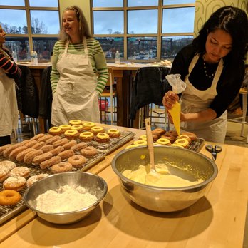 Salud Cooking School - Divine Doughnuts with Dutch Monkey cooking class with co-founders, co-owners, and chefs Martin Burge and Arpana Satyu-Burge. - Cooking Schools Near Me - Alpharetta, Georgia Salud Cooking School - Divine Doughnuts with Dutch Monkey cooking class with co-founders, co-owners, and chefs Martin Burge and Arpana Satyu-Burge. - Cooking Schools Near Me - Alpharetta, Georgia