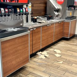 Napkins all over the place