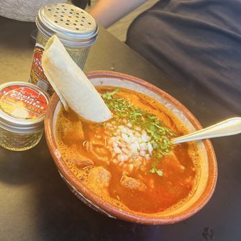 Chelas Y Carnitas - Menudo w/ hand made tortillas - Mexican Near Me - Barstow, California