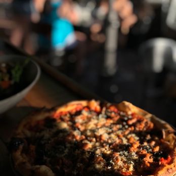 Craft Roots - Sausage mushroom pizza - Bars Near Me - Morgan Hill, California Craft Roots - Sausage mushroom pizza - Bars Near Me - Morgan Hill, California
