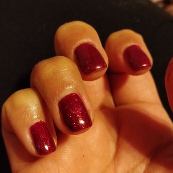 Ritz Nails - Ring finger with a huge lump of nail paint. - Nail Salons Near Me - Tustin, California Ritz Nails - Ring finger with a huge lump of nail paint. - Nail Salons Near Me - Tustin, California