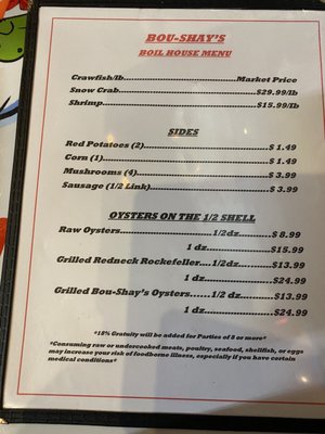 Menu photo 2 Bou-Shay’s Cajun Smokehouse Bacliff, TX Menu photo 2 Bou-Shay’s Cajun Smokehouse Bacliff, TX