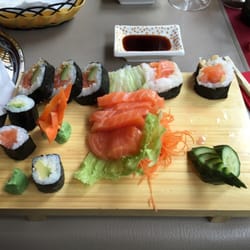 Unagi - Kamikaze zalm en samishi sake en enkele hoso's
