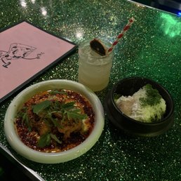 Exploding Fish + Garlic Bites + Ginger Lime Soda Exploding Fish + Garlic Bites + Ginger Lime Soda