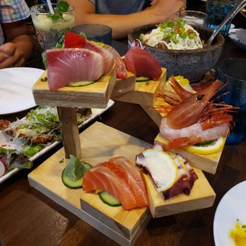 Tamari Bar - o-sashimi 7 piece sampler $29 - Izakaya Near Me - Seattle, Washington