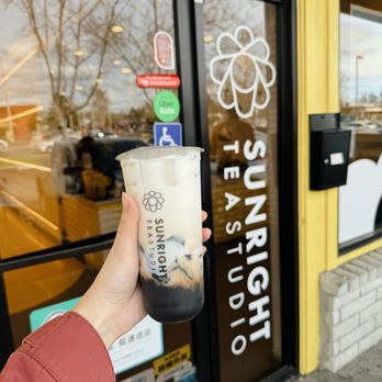 Sunright Tea Studio - Union City - Grass jelly boba milk - Bubble Tea Near Me - Union City, California Sunright Tea Studio - Union City - Grass jelly boba milk - Bubble Tea Near Me - Union City, California
