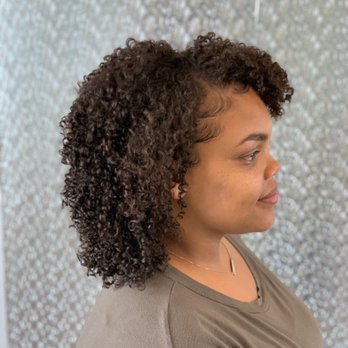 Textures & Tones Salon - Deva cut, moisture mask and style - Makeup Artists Near Me - Webster, Texas